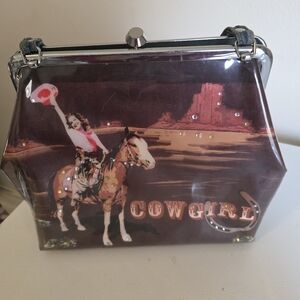Cowgirl Themed Brown Handbag